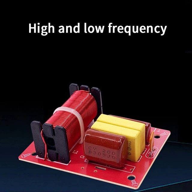 WEAH-234 80W 2 Way Speaker Frequency Divider Audio Treble Bass Crossover Fil-tz