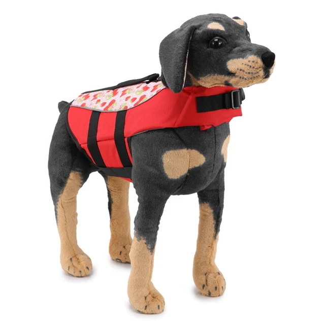 Chaqueta flotante para perro de alta flotabilidad ajustable resistente a las lágrimas chaleco salvavidas para perro con