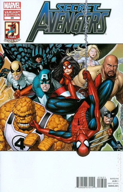 Secret Avengers #28B Keown 1:25 Variant NM 2012 Stock Image