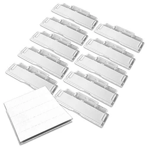 Lot de 50 onglets et inserts pour dossiers suspendus en plastique transparent...