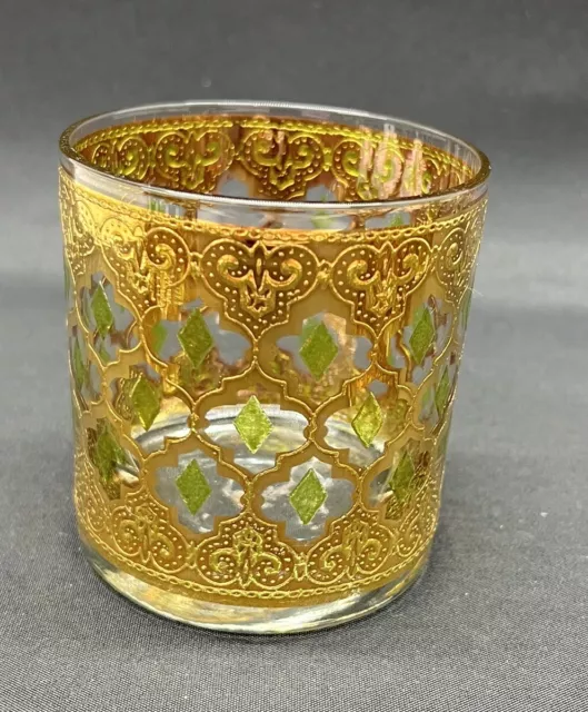 MCM CULVER  VALENCIA 22K Gold Gilded Old Fashioned Glass 10 oz. Replacement