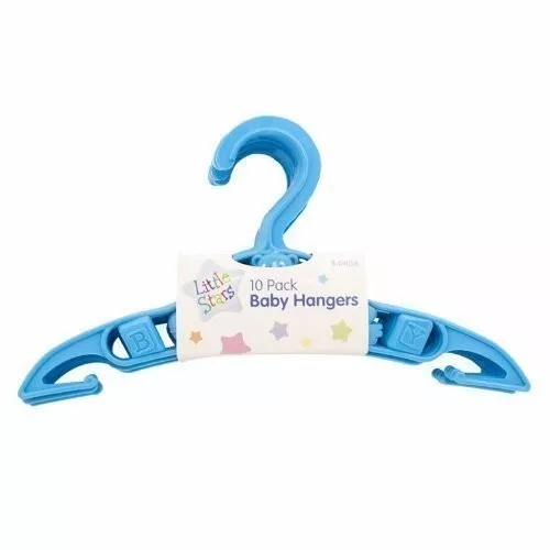 10er Pack Baby Kleinkind Kinder Kleidung Kleiderbügel Mantel blau Neu