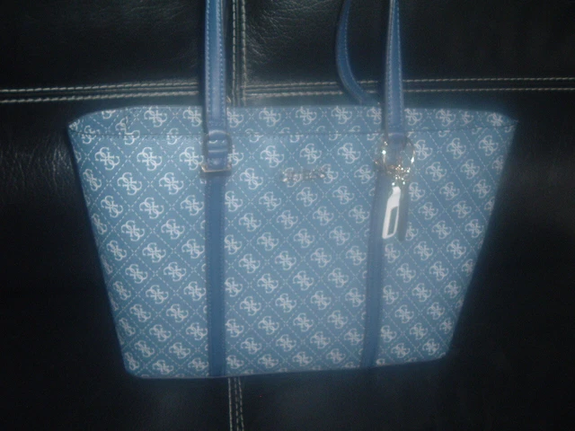 Sac à Main Guess En Cuir Noir Authentique - Style Porté épaule, Fermeture Magnétique - Neuf Sans étiquette