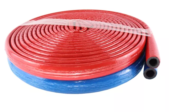 Blue Red Insulation For Use With Pex Al Pex,Copper,Plastic Pipe 10 Meter Long