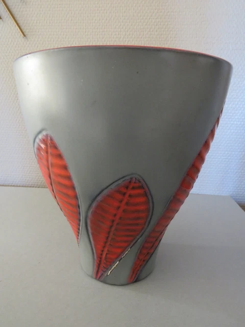 Beau Vase  En Céramique Elchinger Soufflenheim