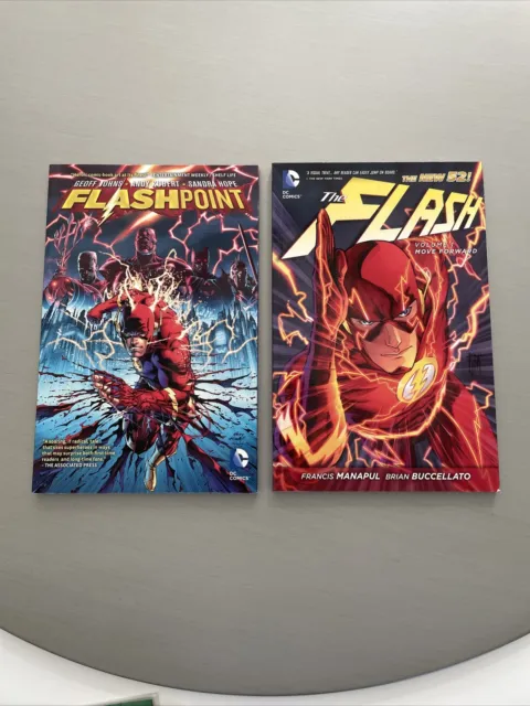 FLASHPOINT & FLASH Vol 1:MOVE FORWARD The New 52! TPB -DC COMICS See Description
