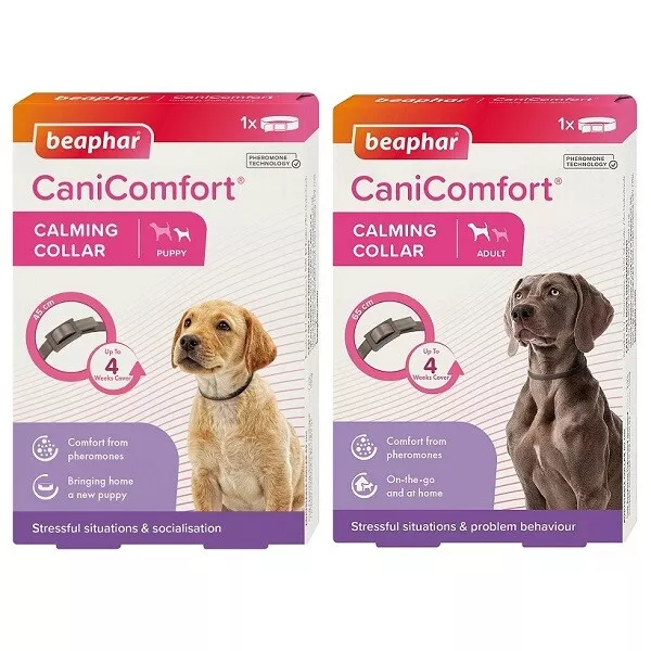 Beaphar CaniComfort Calming Collar for Adult Dog & Puppy Stress & Anxiety Relief