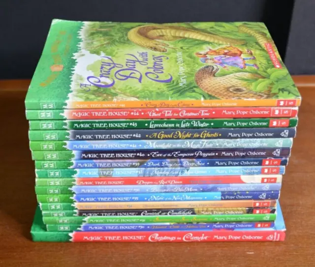 Lot of 16 (29-45) Magic Tree House Chapter Books by Mary Pope Osborne