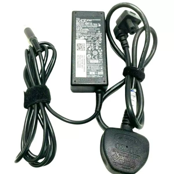 Genuine Dell Laptop Charger  19.5V-3.34A, 65W 7.4Mm With Power Lead 2