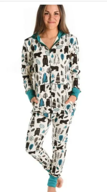 Mens ladies unisex all in one pyjama loungewear flapjack polar bear RRP £40