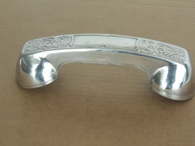 Vintage Silver PLATED USA  Silverplated US Telephone Receiver Handle Cover