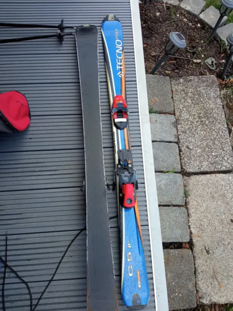 TecnoPro C5 120cm Ski + TecnoPro 4.5 Bindungen Winterspaß Schneesport Outdoor