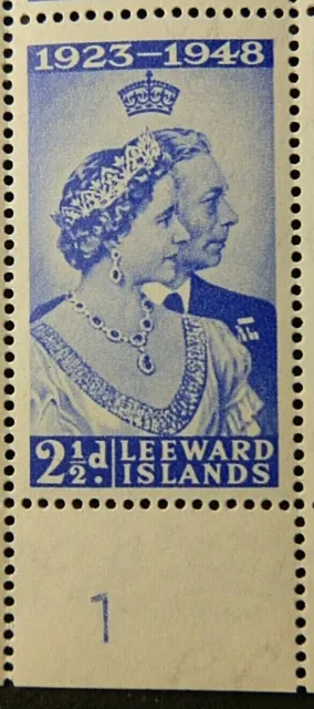 LEEWARD ISLANDS 1949 SG117 KGVI 2½d. ROYAL SILVER WEDDING  -  MNH