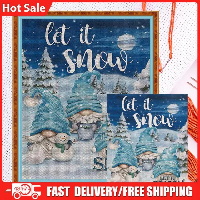 Christmas Goblin Full Cross Stitch 11CT Cotton Thread DIY Counted Embroidery Kit