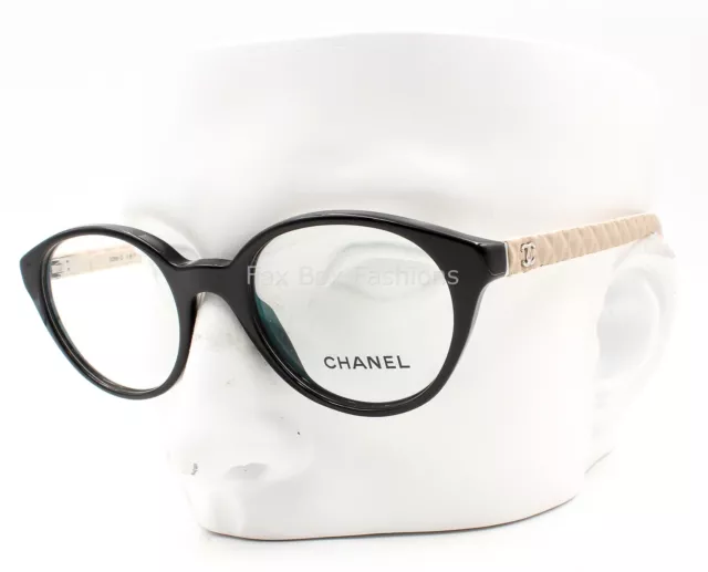 New Chanel Optical FRAMES 3384 c622 54-17 Black Frame AUTHENTIC Made In  Italy