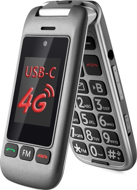 emporia SuperEasy Mobiele telefoon voor senioren, 4G Volte, smartphone