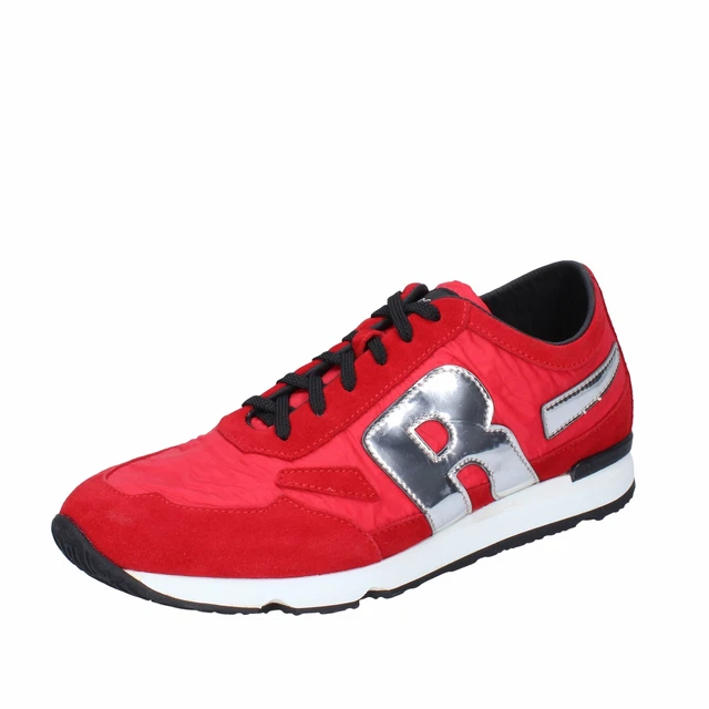 Chaussures Hommes RUCOLINE 43 Ue Baskets Rouge en Daim Tissu BF251-43