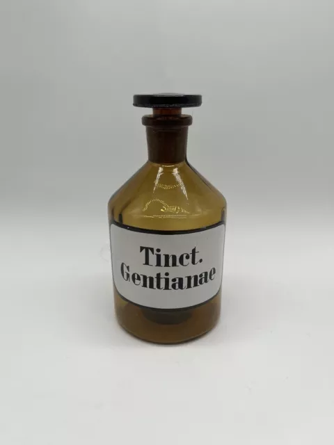 Apotheken Glas Tinct. Gentianae  250ml Vintage Flasche