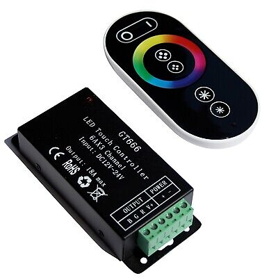 LED RGB Contrôleur - Régulateur 18A Tactile Radio Unité sans Fil Télécommande RF