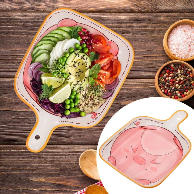 1 pz Creativo cibo piatto ceramica contenitore cibo contenitore alimentari