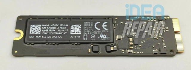 Apple Macbook Pro Retina A1502 Macbook Air A1466 A1465 Ssd 128Gb 655-1957F