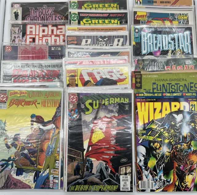 Comic Book Lot Of 30 DC-Marvel-First More. No Duplicates
