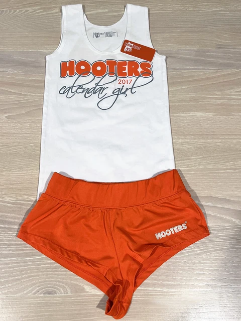 HOOTERS CALENDAR GIRL Uniform Set TANK TOP New Style Skimpy BOOTY