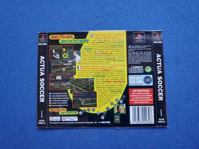 Jaquette Arrière PS1 Playstation 1 - Independence Day - Etat Correct (pour Collection)
