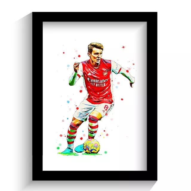 ARSENAL | Martin Ødegaard | Framed Art Print