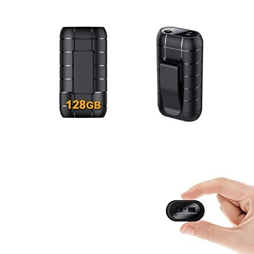 128GB Magnetic Mini Voice Activated Recorder,Long Battery Digital Audio