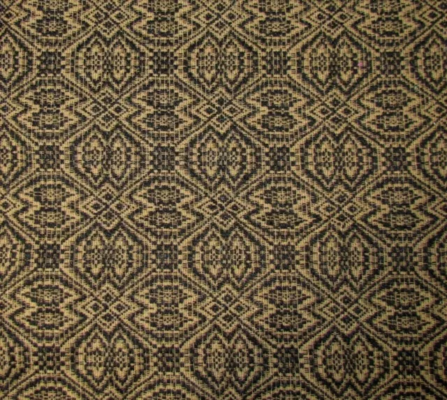 NEW Primitive Queen Coverlet Blanket PEBBLE BROOK BLACK TAN 94" x 104" Cotton
