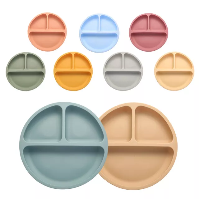 Cute Silicone Suction Table Plate Mat Bowl Tray Placemat Baby Kids Food Feeding