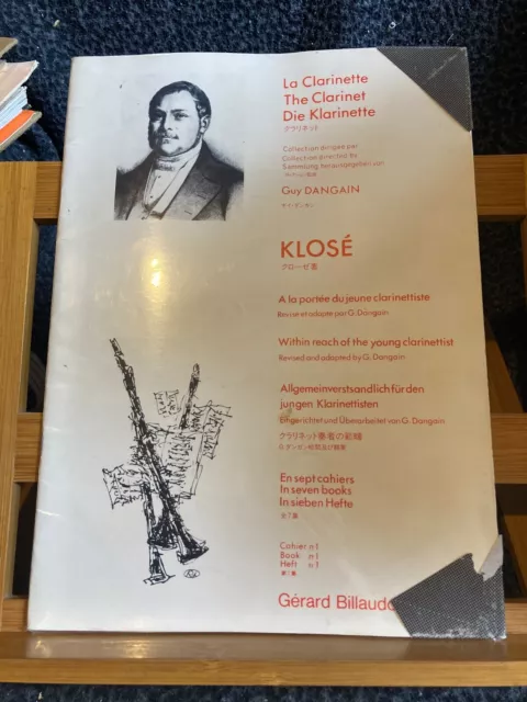 Klosé a la portée du jeune clarinettiste cahier n°1 méthode ed. Billaudot