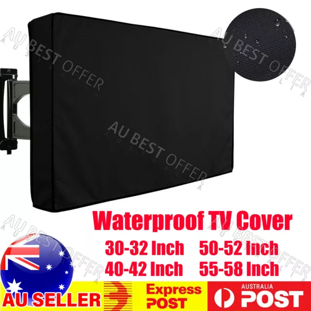 30-58 Inch Dustproof Waterproof TV Cover Outdoor Flat Television Protector AUS