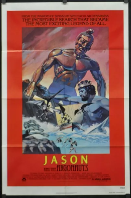 Jason Et The Argonauts R1978 Orig. 27X41 Film Affiche Todd Armstrong Nancy Kovak