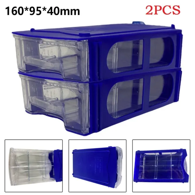 Boîte de rangement pour tiroirs translucides pour vis et petits composants lot