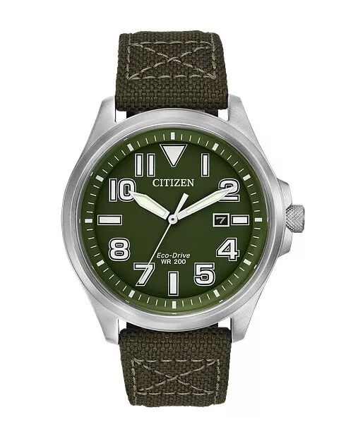 Citizen Eco-Drive "Chandler" Mens Watch AW1410-16X Military Inspired NWOT
