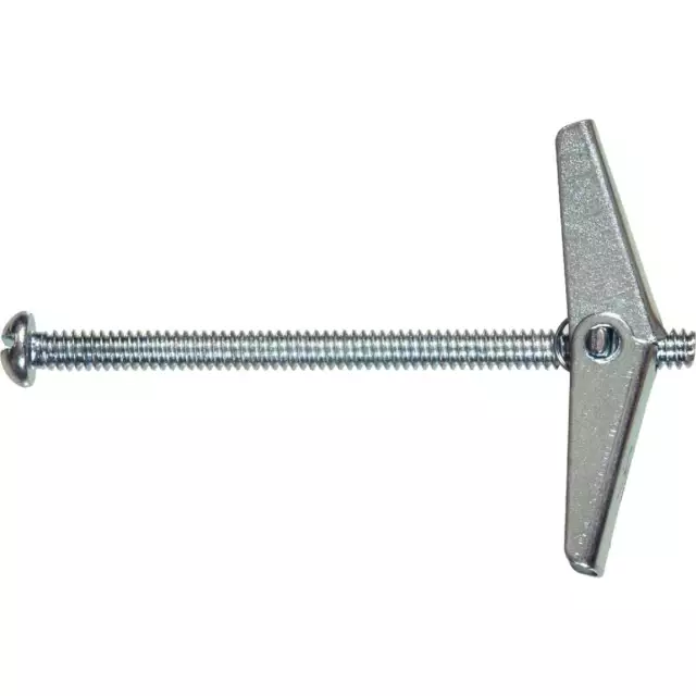 Hillman 1/8 In. Round Head 2 In. L Toggle Bolt Hollow Wall Anchor (15 Ct.) 41420