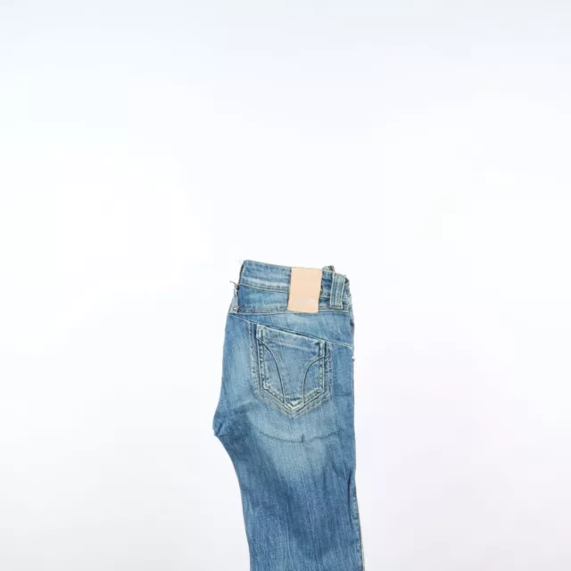 Gas Skinny Usato (Cod.W646) W27 Donna Vita Bassa Denim Jeans