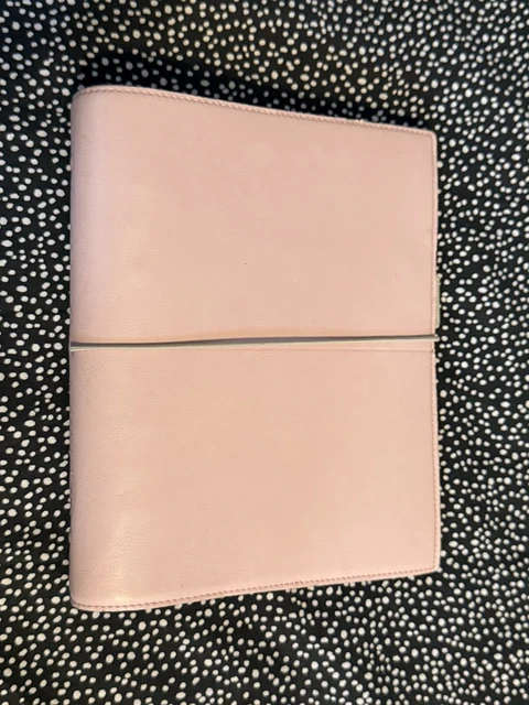 Filofax Domino Soft Organizer A5 - Agenda Con Copertina Flessibile Rosa Pastello, Chiusura Elastica