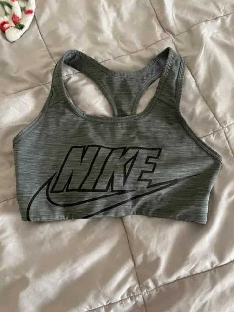 nike sports bra grey