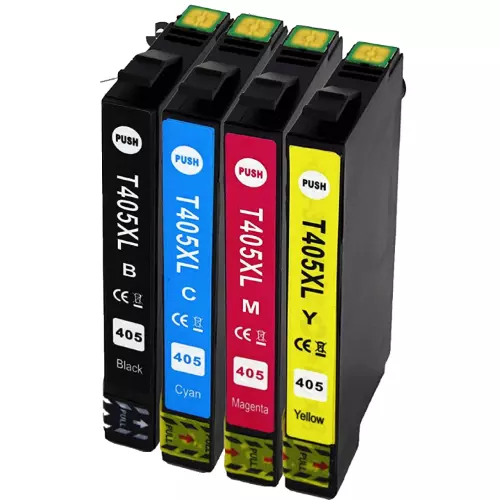 KIT 4 Cartucce 405XL Compatibili per Stampante EPSON WF-7830DTWF WF-7840DTWF