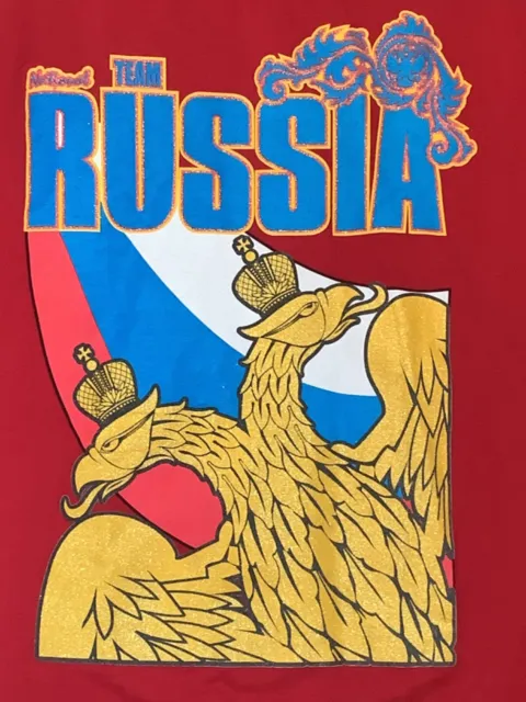 Russia National Team Men's red 2 sided T Shirt Size 56 XL new NWOT