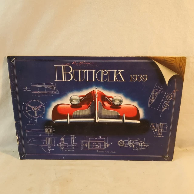 Factory Original 1939 Deluxe Buick Sales Brochure Offers Considered