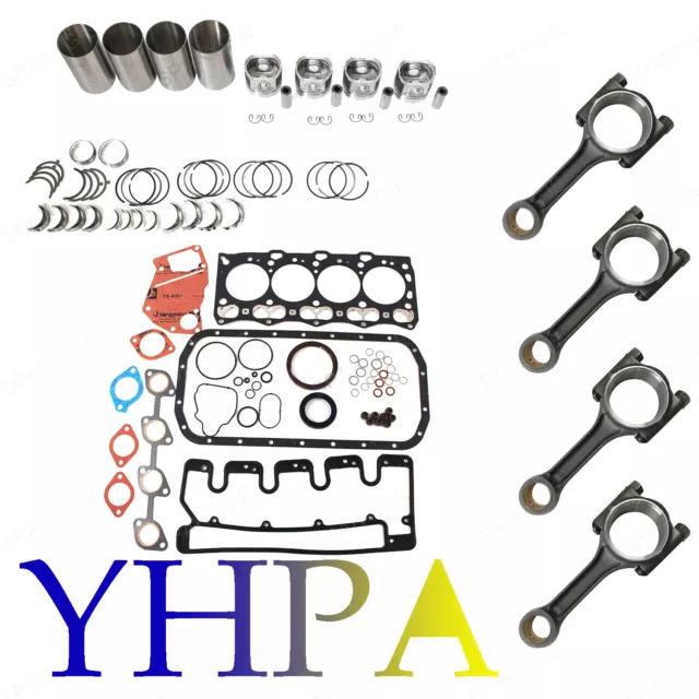 For Isuzu 4LE2 Connecting Rod Overhaul Rebuild Kit Engine Case CX75 CX80 E70B