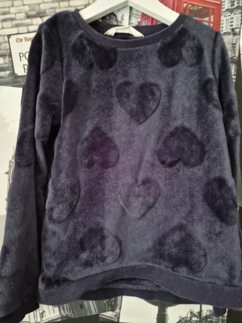 Maglione Loveheart blu bambina H&M età 6-8 anni