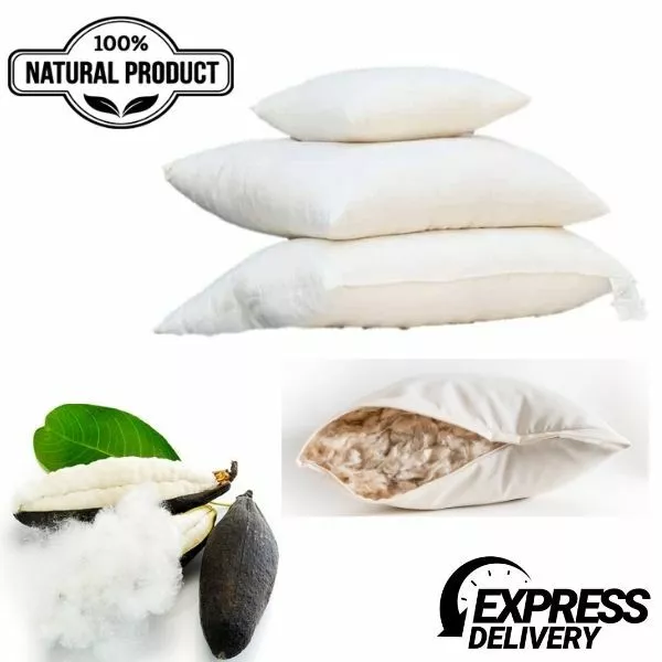 Bed Pillow Natural Pillow Kapok Natural Fiber Alternative Pillow  Stuffing Cool