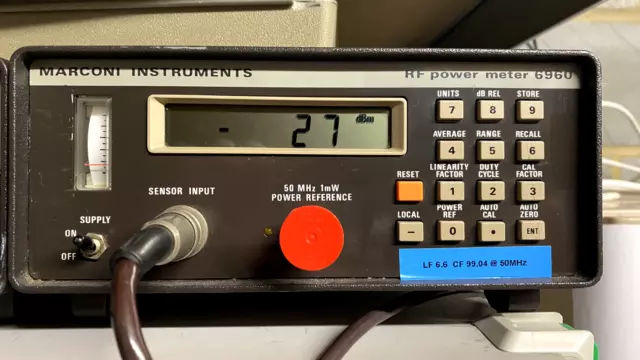 Marconi Instruments 6960 Misuratore di potenza RF + sonda Marconi 6912