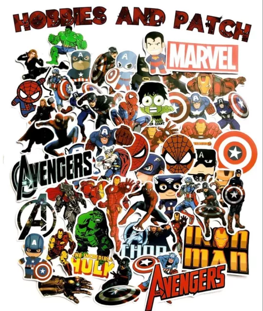 ADESIVI MARVEL AVENGERS EUR 1,38 - PicClick IT