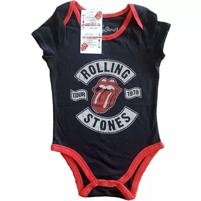 Rolling Stones Babygrow US Tour 1978 Baby Grow Rock Band Classic Official Kids